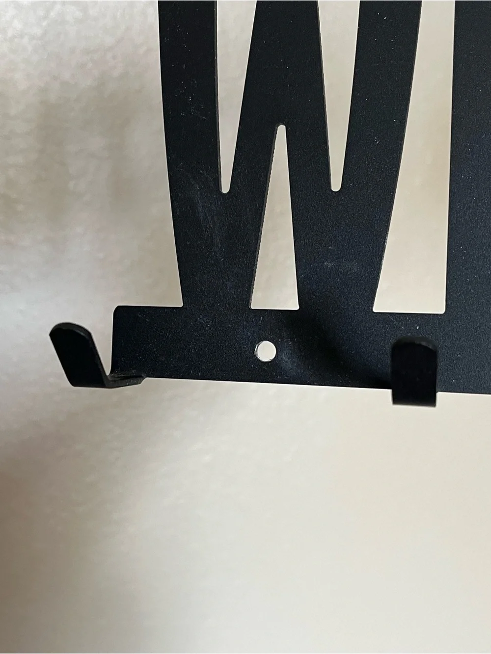 Wrestling Black Coated Metal Display Hooks Holder Rack for Hanging Medals